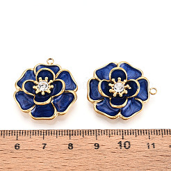 Подвески из нержавеющей стали 304 с кристаллами паве и эмалью&nbsp;STAS-T068-30