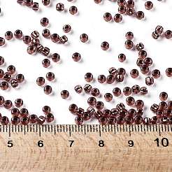 トーホー 8/0ラウンドビーズ  日本製シードビーズ  （銅で裏打ちされた軽いアメジスト746)個  3mm  穴：1mm  約222個/10g&nbsp;X-SEED-TR08-0746