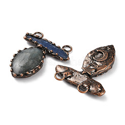 Большие подвески из натурального кианита и лабрадорита&nbsp;G-A227-04R