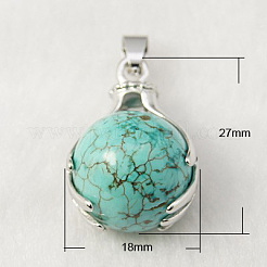 Природные и синтетические Gemstone подвески G-G074-M
