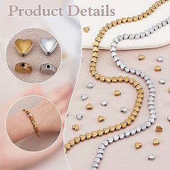 4 нити 4-х цветных гальванических немагнитных синтетических гематитовых бусин G-PH0002-79