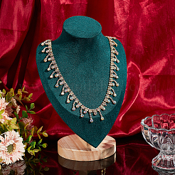 2 ярд цепочки-чашки со стразами и кисточками CH-BC0001-05