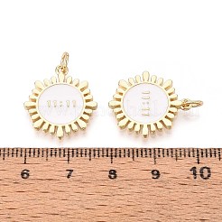 Латунь эмаль подвески&nbsp;KK-N277-07A-G