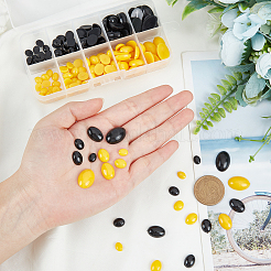 樹脂人形の鼻工芸品アクセサリー  DIY人形のおもちゃ作りに  オーバル  ミックスカラー  箱：68x131x22ミリ&nbsp;DIY-WH0203-44
