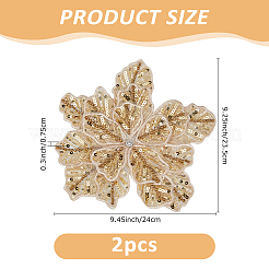 2 шт. Цветочные блестки со стразами декоративные корсажи для аксессуаров одежды&nbsp;PATC-FH0001-31