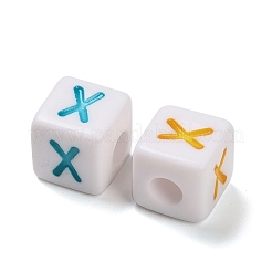 Непрозрачные акриловые бусины OACR-I022-01X