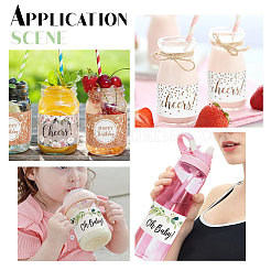 40 лист 4-х стилевых наклеек для бутылок с водой DIY-CP0008-02A