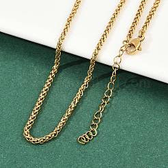 Ожерелья из цепочек из нержавеющей стали 304 для унисекс NJEW-K395-01A-G