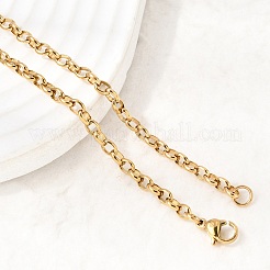 Collares de cadena de cable de acero inoxidable 304&nbsp;NJEW-K305-08G