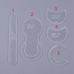 Акриловый шаблон для сумки для мелочи TOOL-WH0080-13