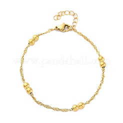 Браслеты-цепочки из нержавеющей стали 304 для женщин BJEW-C094-03G