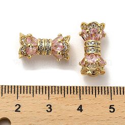 Латунные микро проложить кубического циркония бусы ZIRC-P112-05G-02