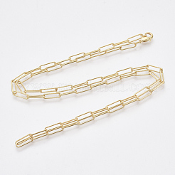 Колье из латуни круглой овальной формы MAK-S072-04B-G