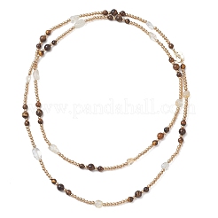 Круглые натуральные тигровые глаза и самородки&nbsp;NJEW-JN05907-01