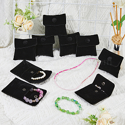 24 шт. квадратные бархатные мешочки для украшений TP-FI0001-02E