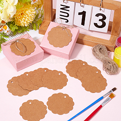 200шт пустые подарочные бирки из крафт-бумаги&nbsp;CDIS-SP0001-10C