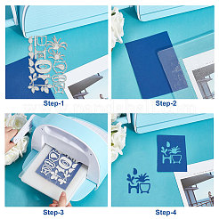 Углеродистая сталь разрезает трафареты DIY-WH0309-1470