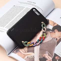 Окрашенная распылением акриловая цепочка для брелков своими руками&nbsp;HJEW-JM00400-05