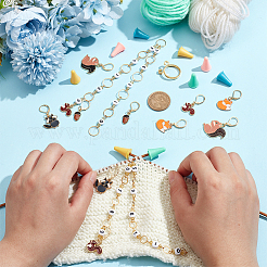 Наборы инструментов для вязания белки и лисы своими руками HJEW-NB00148