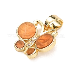 Латунные микро проложить кубического циркония подвески&nbsp;KK-C161-02G-09