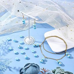 Бусины ручной работы сглаз лэмпворк бусины прядки&nbsp;LAMP-NB0001-49A