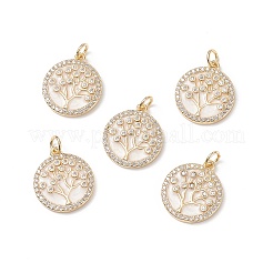 Латунные микропаве прозрачные подвески с фианитом&nbsp;ZIRC-B0003-11G