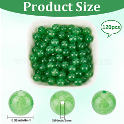 120 шт. бусины из малайзийского нефрита натурального цвета G-PA0001-09