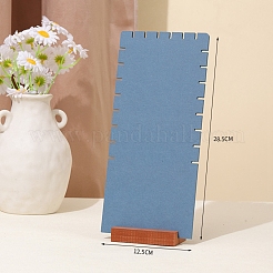 Espositore portagioie con schienale inclinato in velluto a 8 slot per collane&nbsp;PW-WG4BC61-06