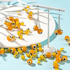 3 нить 3 стилей ручной работы сглаз лэмпворк круглые бусы&nbsp;LAMP-LS0001-12G