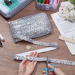 Полиэстер с ПВХ-пайетками OCOR-WH0101-91B