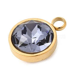 Подвески из нержавеющей стали с изображением камня-талисмана июня 304.&nbsp;STAS-K239-01G-A06