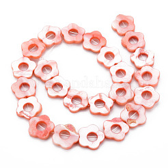 Бусины из пресноводных раковин обрамляют нити SHEL-T009-14C