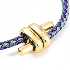 Изготовление браслетов из плетеной стальной проволоки BJEW-H610-02G-04