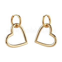 Серьги-кольца Huggie Hoop из нержавеющей стали 304 EJEW-JE04549-04