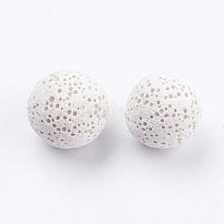 Невощеные бусины из натуральной лавы&nbsp;LS-G-I190-16mm-B03