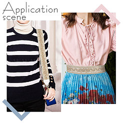 5 ярд полиэстеровой ленты для вышивки FABR-FG0001-01