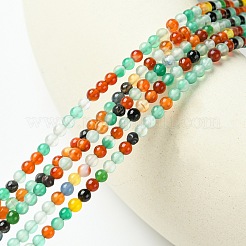 Естественно агат круглый шарик нити&nbsp;X-G-A130-3mm-K03