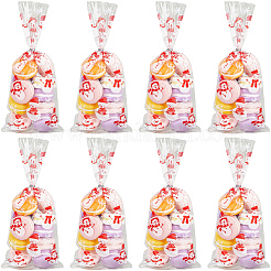 100 шт. Рождественский снеговик с принтом в виде целлофана для упаковки конфет&nbsp;ABAG-GF0001-41B
