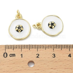 Латунь эмаль подвески&nbsp;KK-D384-01G-02