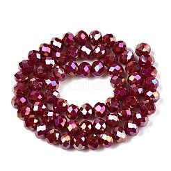 Стеклянные бусины с гальваническим покрытием &nbsp;LS-EGLA-A044-P8mm-B02