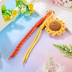 Porte-clés pendentif en polyester&nbsp;KEYC-TADJ0001-06A