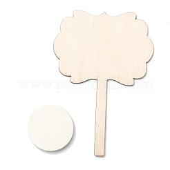 Вывески на доске из самшита с цветами&nbsp;WOOD-F010-03