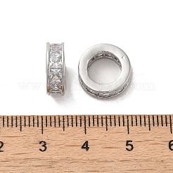 Латунь микропаве прозрачный кубический цирконий европейский бисер KK-M275-03P