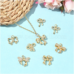 14 шт. 7 стиля латунные подвески с микропаве и кубическим цирконием KK-BBC0020-29