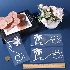 Пляжная тема ПВХ мультфильм самоклеющиеся автомобильные наклейки FIND-WH0152-165B