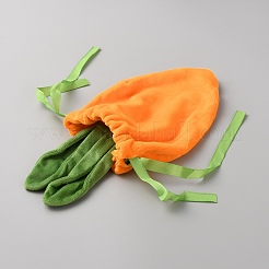 Borsa con coulisse in nastro di velluto a forma di carota&nbsp;ABAG-WH0031-39A
