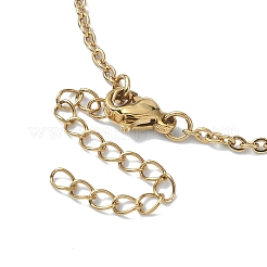 Ионное покрытие (ip) 304 нержавеющая сталь плетеный макраме мешочек пустой держатель камня изготовление ожерелья NJEW-JN04567-01