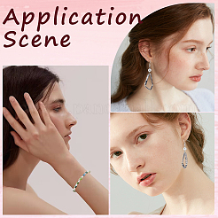 420шт 6 стильные стеклянные бусины SEED-CN0001-39