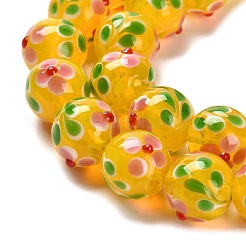 Нити бугорчатых бусин ручной работы в технике лэмпворк LAMP-A005-01D