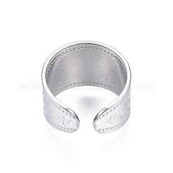 Кольцо-манжета с открытым верхом из нержавеющей стали 304&nbsp;RJEW-S405-257P